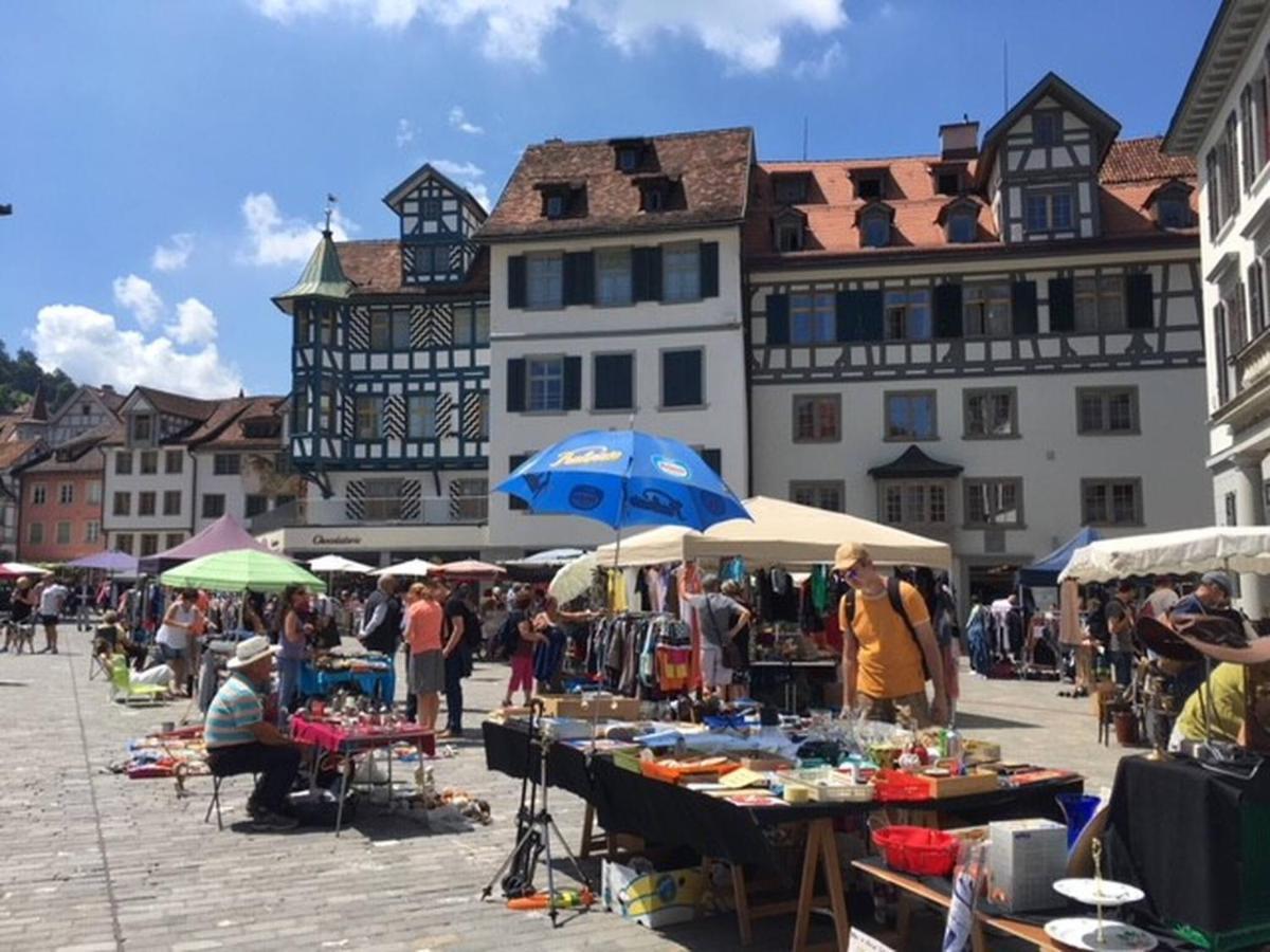 2 Zimmer Mit Balkon, Zentrale Ruhige Lage 圣加仑 外观 照片